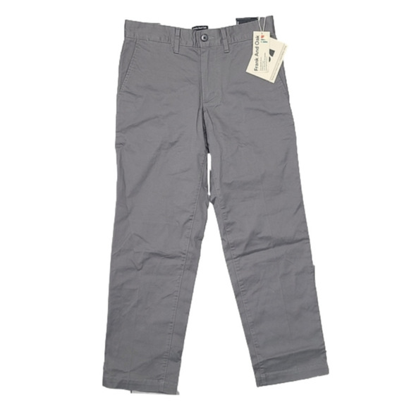 Frank & Oak Pants - BNWT Frank and Oak Gray Straight Cropped Chino - Size 28